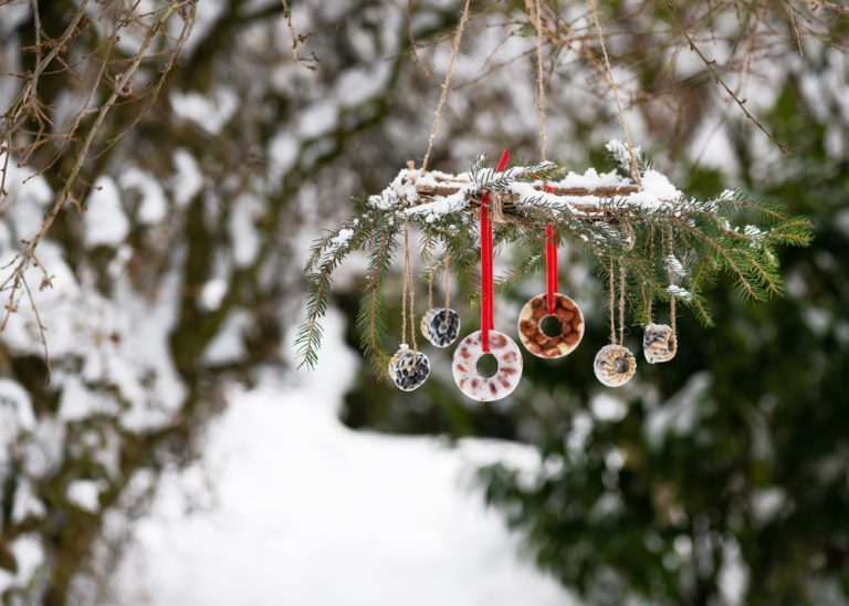 How to Hang Mini Wreaths on Kitchen Cabinets