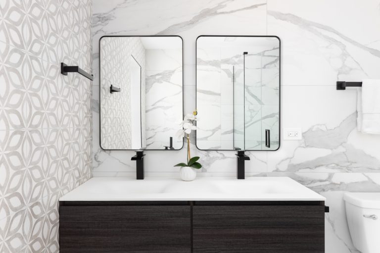 What to Put Between Two Mirrors in Bathroom